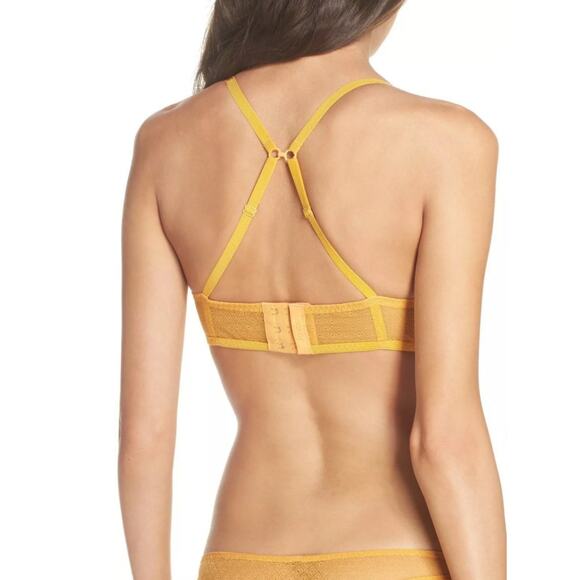NWT Free People Intimately St. Tropez Underwire Balconette Bra Yellow 34A - Picture 3 of 8